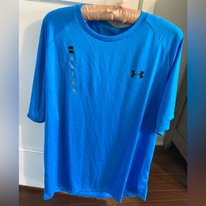 Men’s Under Armor The Tech Tee Bright Blue Size XL NWT